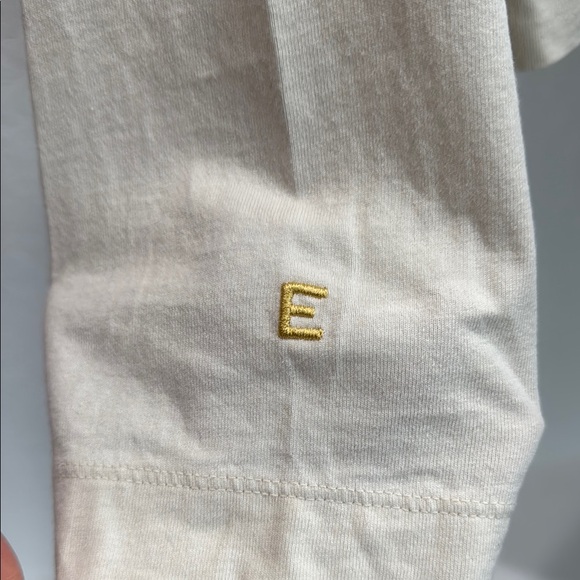 Everlane Boxy Cropped Off-White Organic Cotton Lightweight Hoodie/Shirt, Small - Picture 5 of 5